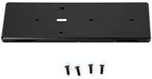 CLZothique RC Battery Tray with Screw Replacement Accessory, Aluminum Alloy 1/10 RC Car Battery Tray for RGT EX86100, Lightweight and Durable Battery Mount for RC Vehicle (Black 680022BL)