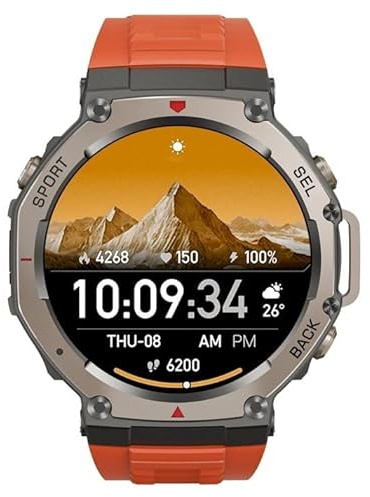GENTERUN Sekoda Sports GPS Smartwatch (Red)