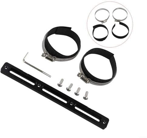 EXTRWORY 1 Pack Electric Bicycle Battery Mounting Bracket For Hailong Simple Tube Frame, Disc Brake Compatible Carrier Base, Black 206Mm Cycling Accessory