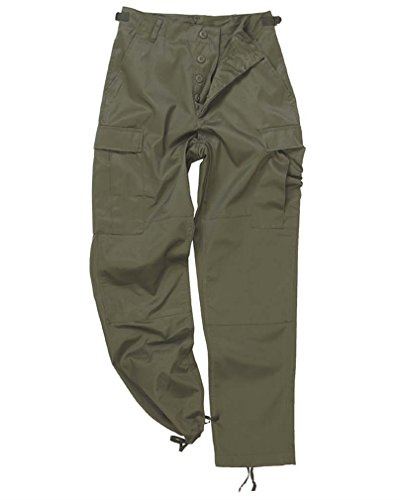 Mil-Tec US Feldhose Typ BDU • Taktische Herren Cargohose mit 6 Taschen & Knieverstärkung • Robuste Einsatzhose aus Baumwolle & Polyester • Verstellbare Bundweite & Beinabschluss mit Zugband