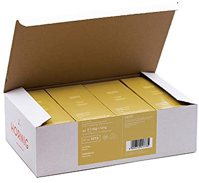 J. Hornig Tee Kamille, natürlicher Kamillentee ohne zugesetzte Aromen, milder Kamillen-Geschmack, 4 x 25 Beutel, 100 Teebeutel Vorratspack
