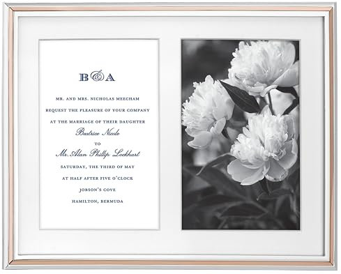 kate spade new york Rosy Glow - Marco doble de 5 x 7 pulgadas, color rosa