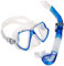 Mares Erwachsene Maske Plus Schnorchel Set Wahoo, Blue/Clear, One Size