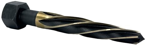 Drill America KFDRB13/16HEX-1 HSS Black and Gold Hex Shank Bridge Reamer, Premium, 13/16