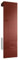 Vladon Garderobe Carlton Set 5, Made in Germany, Garderobenset bestehend aus 1 Garderobenpaneel mit integrierter Tür und 1 Kleiderstange, Weiß matt/Bordeaux Hochglanz (52 x 193 x 35 cm)