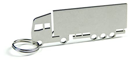 DisagrEE Schlüsselanhänger Sattelzug - Truck LKW - Hochwertiger Edelstahl