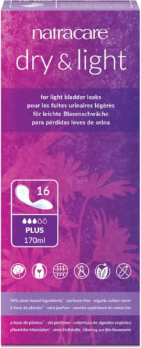 Natracare Dry & Light Incontinence Pads Plus x 16-6 Pack