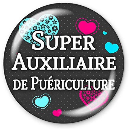 COLLEEN ILLUSTRATIONS Magnet 56mm Super auxiliaire de puériculture