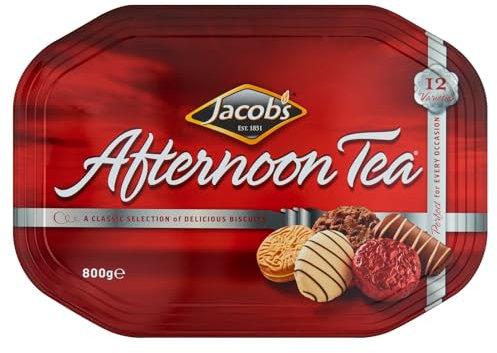 Jacob's Afternoon Tea Biscuits Tin Perfect for Every Occasion, 800 gm