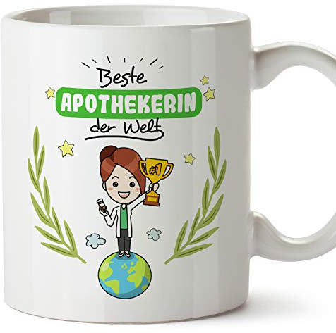 MUGFFINS Tasse/Becher Apothekerin (Beste der Welt) - Lustige und Originelle Pharmazie Geschenke
