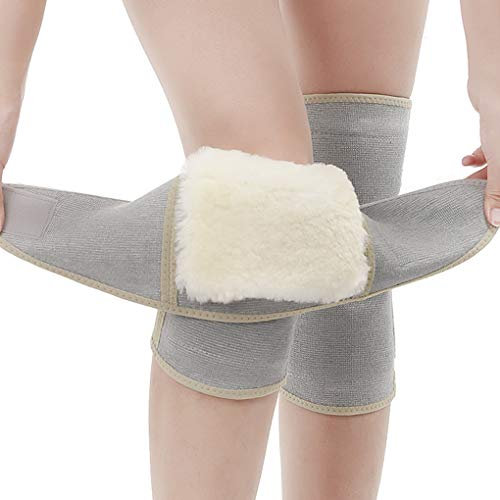 RUIXIA Unisex Cashmere Protective Knee Pads,Super Soft Comfy Thicken Thermal Windproof Knee Protectors Men Women Keep Warm Leggings Knee Brace Support Protector Leg Warmer for Cycling Running Walking