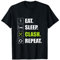 EAT SLEEP CLASH REPEAT - Wiederholen - Gaming Clash Geschenk T-Shirt