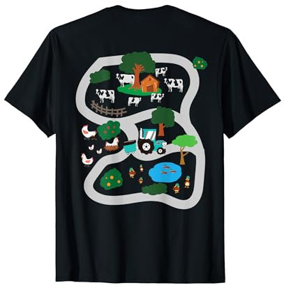 Spielteppich Auto Massage - Spielstraße Dorf Track T-Shirt
