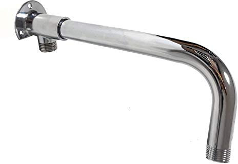 Soytich Wandscheibe und Wandarm in Verschiedene Varianten/länge Zulaufarm Wandanschluss., Form und Länge:Wandscheibe2+Arm 20cm