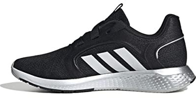 adidas Women's Edge Lux 5 Running Shoe, Core Black/White/Matte Silver, 6