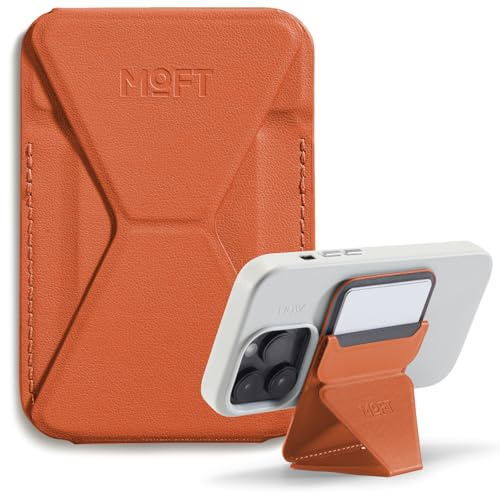 MOFT Snap Magnetic Phone Stand Magsafe Compatible Wallet for iPhone 17 16 15 14 13 12 Series, with 3 Viewing Angles, Enhanced Magnetic Strength, 2 Card Holder, Black