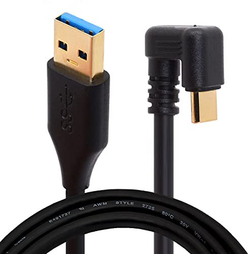 Tomost USB-Typ-C-Kabel, Gaming-Kabel, 1,8 m lang, 180 Grad, U-Form, USB C auf USB 3.0, Schnellladekabel, Datensynchronisation, Adapter, USB-C-Ladegerät (1 meter)
