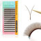 NAGARAKU YY Eyelash Extensions Light Brown Color Y Lash 0.07mm D Curl Mix Tray 8-15mm Premade 4D Easy Fan Russian Volume Cluster 12 Rows Pre Fanned Wispies Crisscross Eye Lashes