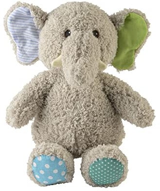 Warmies Heat Cushion/Stuffed Toy Minis Baby Elephant Removable Millet Lavender Filling 20 cm 280 g 17418123 Bleu/Gris