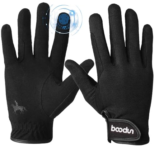 Peicees Horseback Riding Gloves - Professional Equestrian Gloves for Women, Men- Touchscreen, Cycling, Motorcycle Outdoors