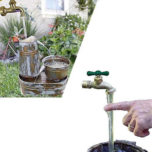 Fuente de regadera con pico que fluye invisible,Fuente Flotante De Fuente De Grifo Invisible Mágica,Fuente de Agua Flotante de imitación para decoración de Arte de jardín de Bricolaje (1pcs)