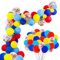 Luftballon Girlande Hillylolly 80 Stück Geburtstag Luftballons, Ballon Girlande Set, Luftballon Konfetti, Luftballon Girlande Pastell, Helium Ballons, Party Deko für Hochzeit/Geburtstag/Baby(Rot-Blau)