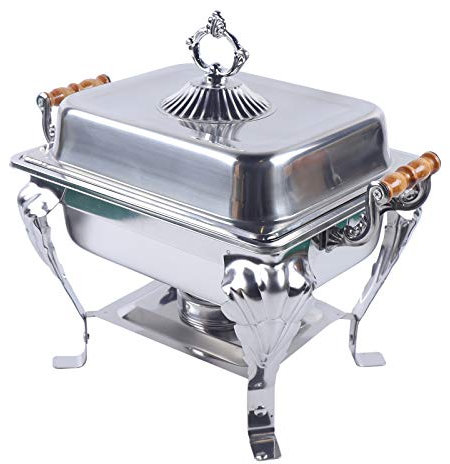 Acesunny Buffet, contenitore termico per alimenti, in acciaio inox, rettangolare, 45,5 x 30 x 29,5 cm