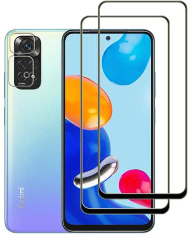 Vuciya 2 Pack Privacidad Cristal Templadode Pantalla para Xiaomi Redmi Note 11 / Note 11S vidrio templado +2 Protector de Lente de Cámara,Dureza 9H,Sin Burbujas, Antihuellas,Antiarañazos,HD
