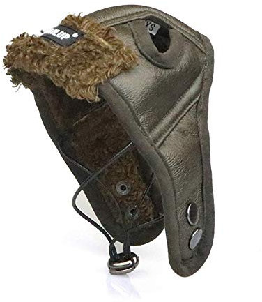 DONGKER Hunde Fliegermütze, Winter Hundemütze, Hund Warme Windschutz Pilot Motorräder Schützen Hut mit Fleece Gefüttert und Ohrlöchern für Kaltes Wetter, Weihnachten Kostüm, L