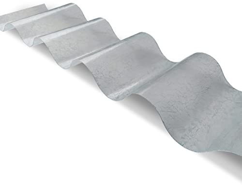 Ironlux - Placa de Poliéster Reforzada con Fibra de Vidrio Mini Onda Incoloro - Placas Techo Exterior - Reemplazo de Uralita - Espesor 0.8mm - 2500 x 1150 - Protección UV a 1 Cara