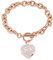 Minicremation Hund Pfote Druck Einäscherung Schmuck für Asche Memorial Urne Armreif für Haustier Edelstahl Urne Armband Asche Halter (Roségold-A)