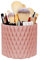 WAFJAMF Makeup Organiser Brush Holder 360 Rotating Cosmetics Organizer Large Capacity Storage Box for Vanity Desktop Bathroom Countertop 5 Slot Makeup Brushes Container - Classic Style – Pink