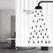 jsysj Rideau Douche, Rideau de Douche 180x200 cm, Rideaux de Douche Séchage Rapide, Rideau de Douche Anti Moisissure Tissu Imperméable Lavable Accessoire de Salle de Bain avec 11 Crochets