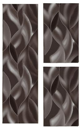 Carpetsale24 Bettumrandung Schlafzimmer 3 teilig Kurzflor Teppich Braun Bettvorleger Schlafzimmer Bettset: 2 St. 80x150 cm | 1 St. 80x300 cm - Flauschiger Teppich Läuferset Weich Moderne Design