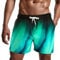 Danfiki Short de Bain pour Homme à séchage Rapide, Doublure en Maille, Aurora, M