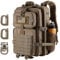Hannibal Tactical 45L MOLLE-Sturmrucksack, taktischer Militär-Rucksack, für Armee, Camping, mit Flaschenhalter, Khaki, 40L