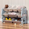 GOODS EMPORIUM Childrens Toy Storage Unit - Kids Storage Boxes for Living Room, Bedroom, Playroom, Daycare, and School. Toys Storage Organiser (Light Blue - Small - Bear)