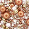 A Pinch Of - Bigger - Pearls Mix - Rose Gold and Gold Metallic Pearl Cake Topper Sprinkles - 70g Edible Shimmer Ball Festive Christmas Cake Toppers - Christmas Cake Decorations UK for Christmas Baking