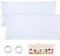 2 Set Großes Leeres Banner 120x60cm Personalisiert Banner Blanko Lang mit Ösen für Geburtstag Polyester Partybanner mit 10m Hängendem Seil für Partyfeiern(60 x 120 cm)