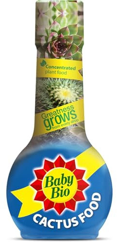 AMK® Baby Bio Cactus Plant Food 175ml Garden Feed Cacti & Succulent Fertiliser Concentrate Nutrients Nutrition Gardening Soil Potted Plants