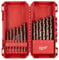 MILWAUKEE Red Cobalt - Caja de 19 brocas rectificadas de HSS al cobalto al cobalto para perforar hierro y acero