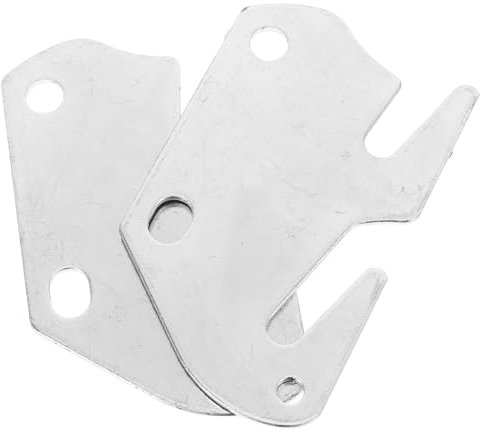CRILSTYLEO 2St Möbelverbinder Endclips für Bettlatten Bettbeschläge bettrahmen Halterung ersatzteile für gartenmöbel bettverbinder Bettgitterbeschläge Betthaken Holz Eisen Silver