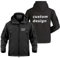 East-hai-buy Felpa con Cappuccio con Logo Personalizzato Giacca Calda in Pile con Tasche Multiple Testo Personalizzato/Immagine Cappotto da Escursionismo in Montagna da Uomo Impermeabile Color1,XL