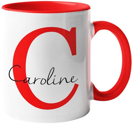 Namentasse-personalisierte Tasse mit Namen (Rot)