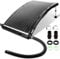 Jayseuw Lot de 2 chauffages solaires pour Piscine - 113 x 69 x 35 cm - Hauteur réglable - Chauffage Solaire 10 000 l/h - Connexion 32-40 mm - Chauffage Solaire Extensible