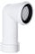 Bent Toilet Waste Pipe Connector 4'' (90mm/110mm) - 90 Degree Toilet Pan Connector, Cut-to-Fit Length, Fits 110mm PVC-U & Cast Iron Pipes, Premium Polypropylene Pan Connector