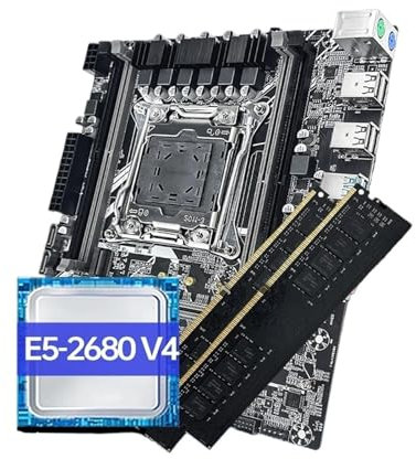 Set di schede madri da gioco X99 con CPU Xeon E5 2680 V4 e DDR4 8Gx2 2133MHz Dual Channel ECC M.2 NVME for PC desktop