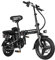 DEEPOWER K306 | Bicicleta Eléctrica Plegable | 14 Bicicleta Eléctrica | Batería Extraíble 48V 20Ah | Motor de 250W | Multi-Shock | Bicicleta de Ciudad para Adultos Adoles(20Ah)