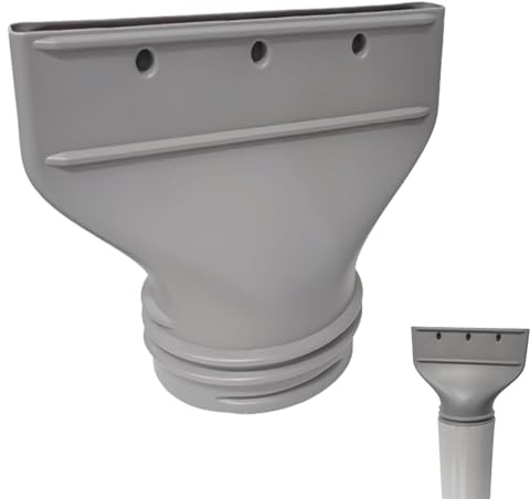 Generisch Flacher Klimaanlage Abluftschlauch Adapter, Klimaanlage Schlauch Adapter für 150mm Durchmesser Abluftschlauch Klimagerät Fenster, für Mobile/Auto Klimagerät