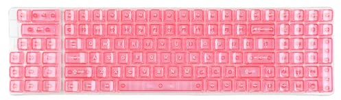 Jelly Clear Keycaps 115PCS OEM Height With Backklit For Most Mechanical Keyboards Switches Using Crystal Jelly Keycaps